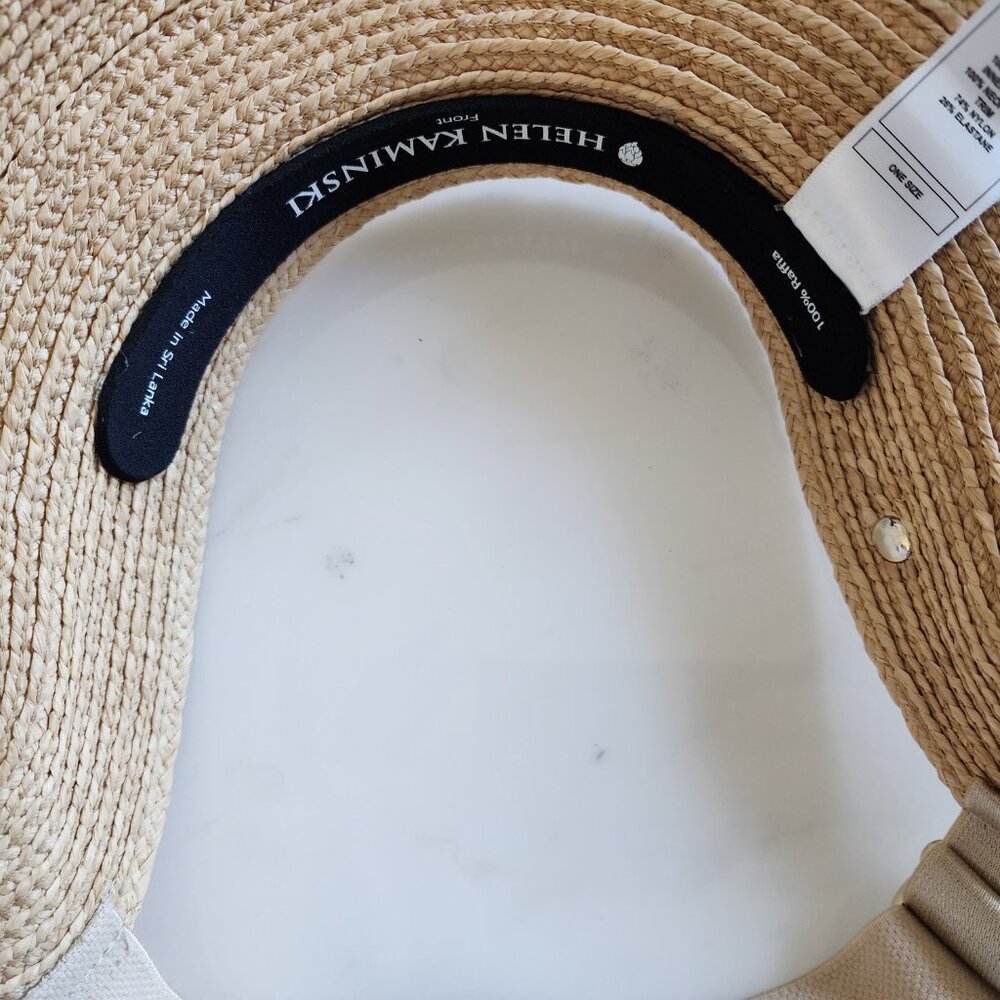 NWT - Helen Kaminski Maris Raffia Visor Hat - Natural👒 #11957 - Picture 10 of 13